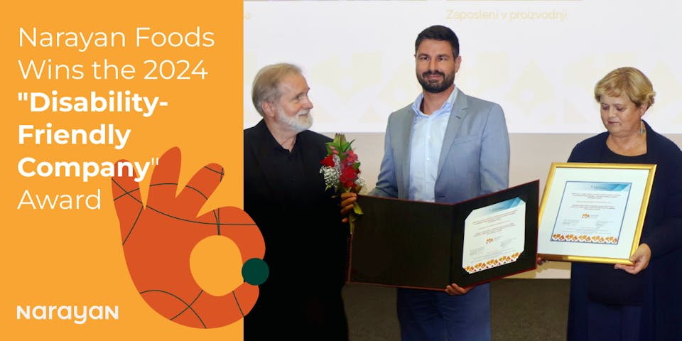 Narayan Foods Wins the 2024 "Disability-Friendly Company" Award